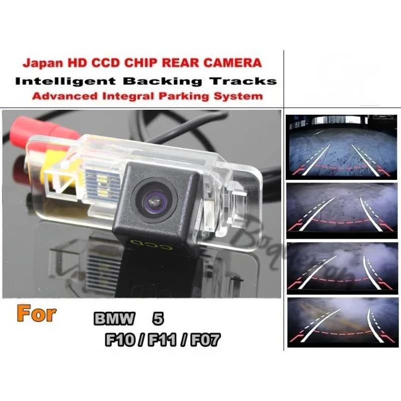 Интеллектуальная Камера парковки Автомобиля/Для BMW 5 F10 F11 F07 с Модулем Отслеживания Камеры заднего Вида CCD Ночного видения Изображение 0