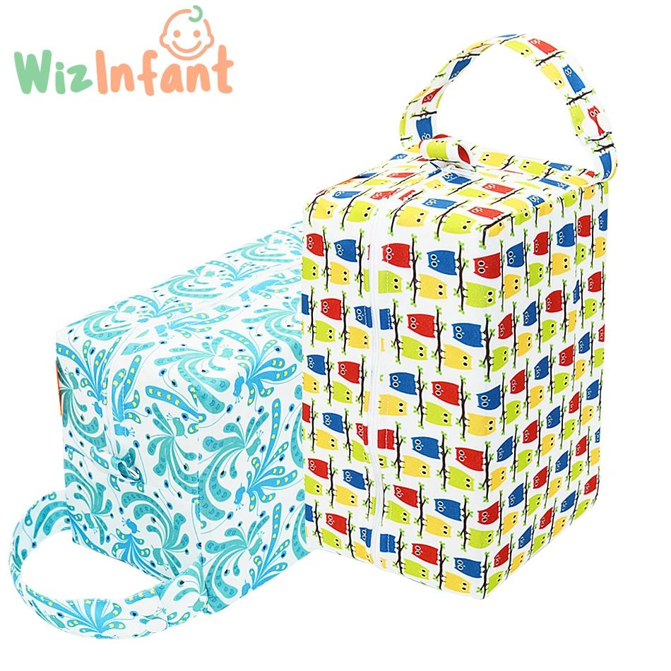 WizInfant Baby Сумка для подгузников из водонепроницаемой ткани, дышащая и многоразовая сумка для подгузников Изображение 0