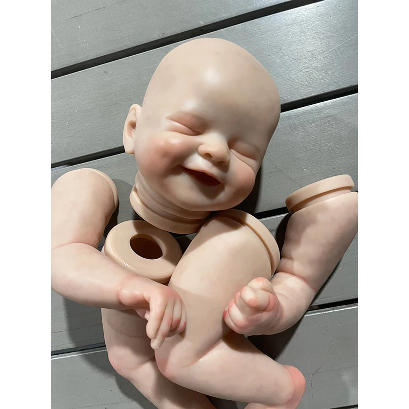 21-дюймовый уже окрашенный кукольный комплект Smile Face Alisha DIY Незаконченный кукольный комплект ручной работы Soft Touch Bebe Reborn Kit Изображение 0