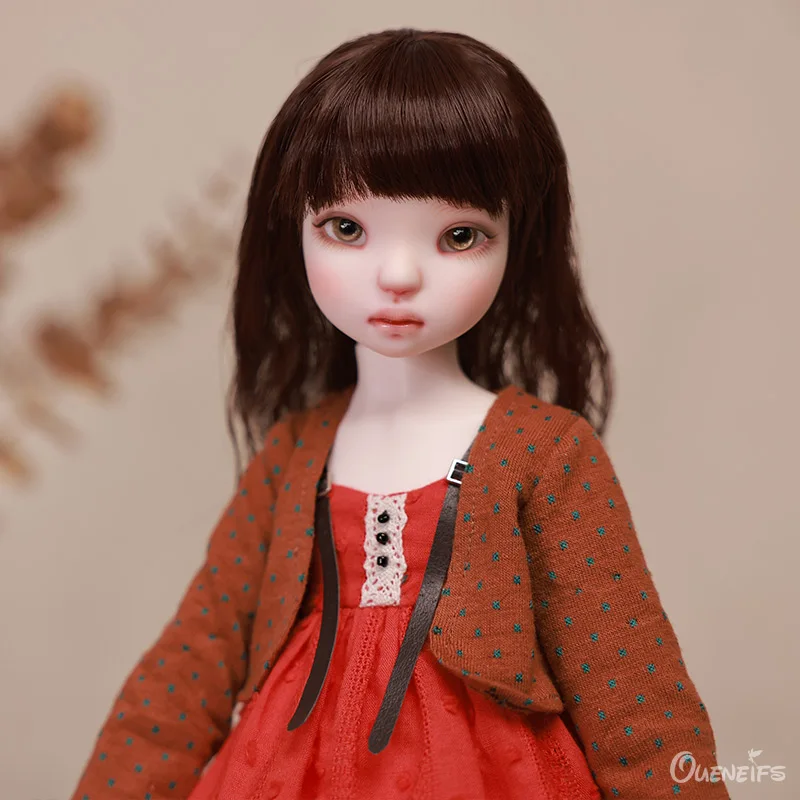 Кукла Chae BJD, коричневый жилет 1/4 и оранжевая юбка, игрушки для девочек, коллекция высокого качества Изображение 0