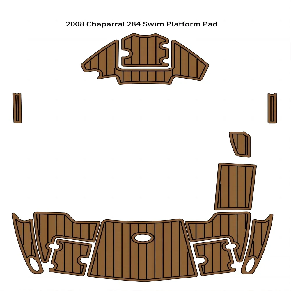 2008 Chaparral 284 Платформа для плавания, Подножка для лодки, Пенопласт EVA, коврик для пола из искусственного Тика Изображение 0