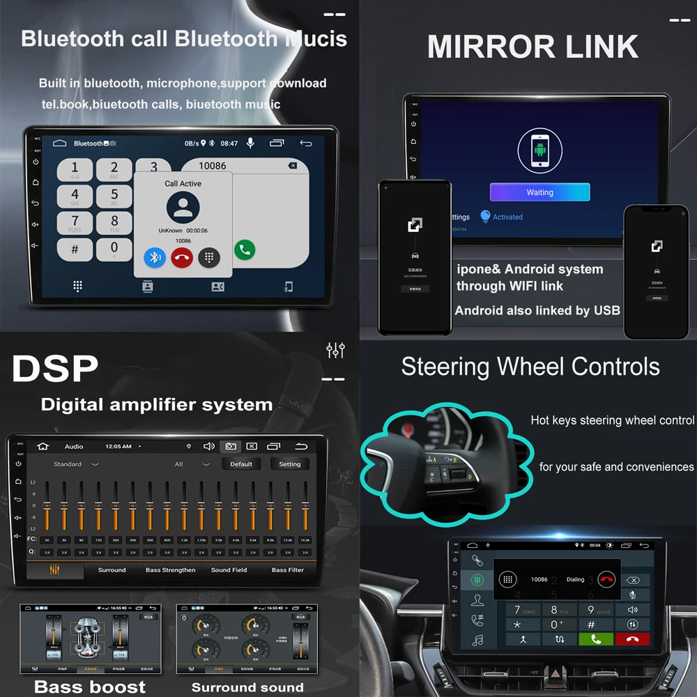 Android 13 9 Дюймов Для Volvo XC60 I 1 2008-2018 Мультимедийный Плеер Авторадио Навигация GPS Carplay 5G Bluetooth WiFi DSP Изображение 1