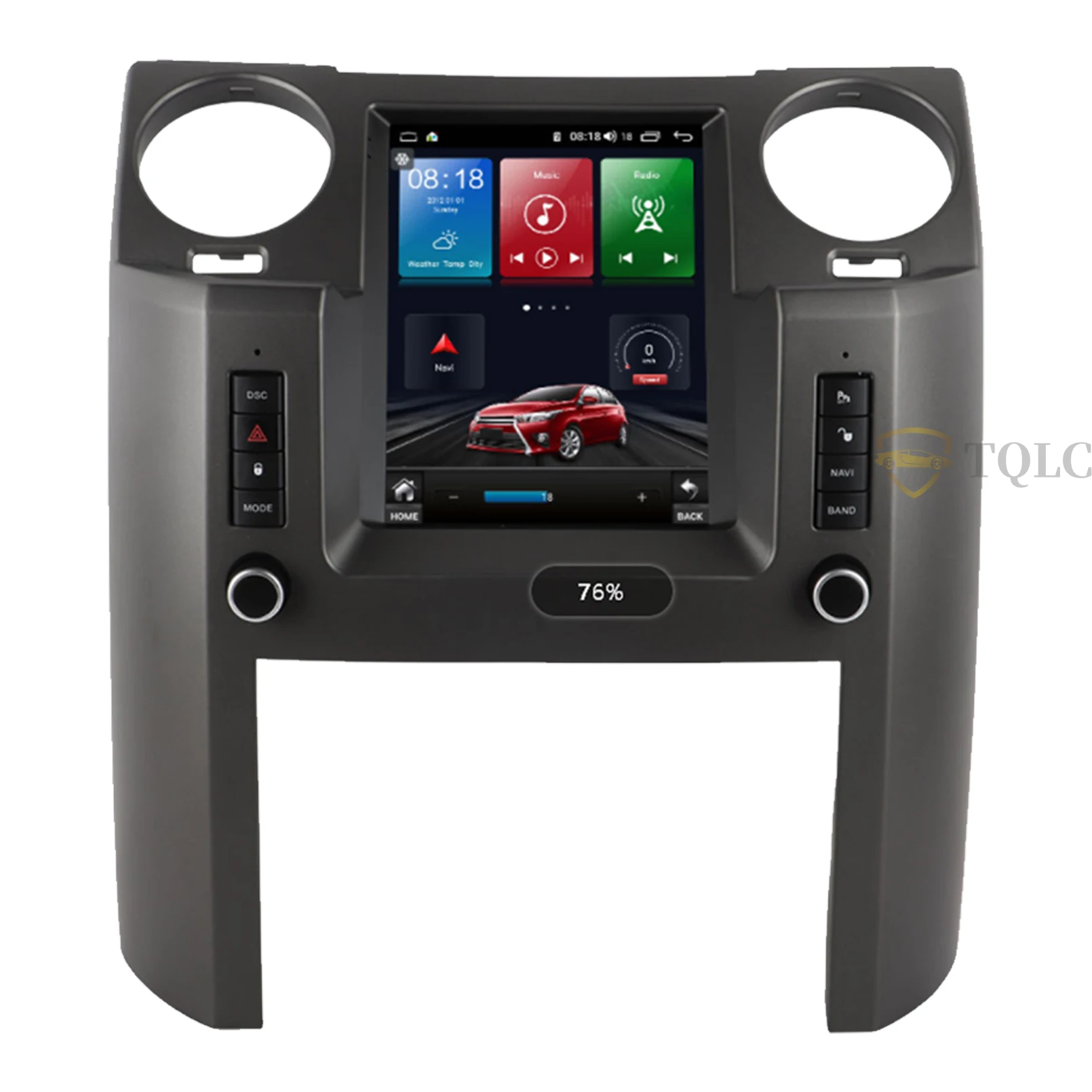 Автомобильное радио TQLC Android в вертикальном стиле Tesla Для Land Rover Discovery 3, 9,7-дюймовый DVD-мультимедийный плеер, стерео GPS-навигация Изображение 1