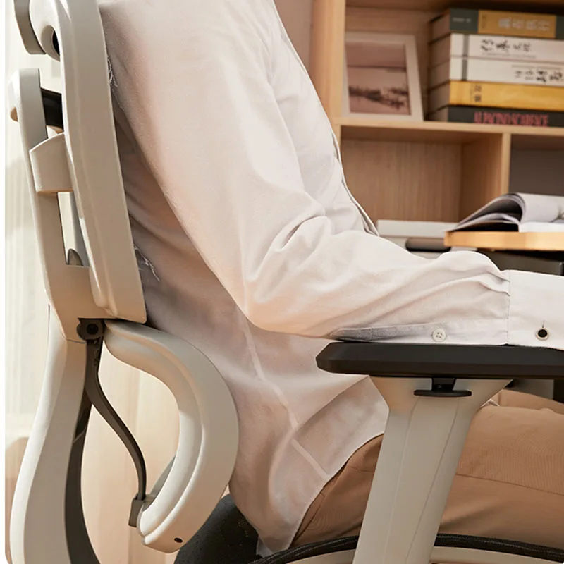 Массажное кресло для поясничной поддержки спины, современное кресло для всего тела, Студенческое Эргономичное Ленивое Silla Escritorio Oficina, Мебель для дома и отдыха Изображение 2