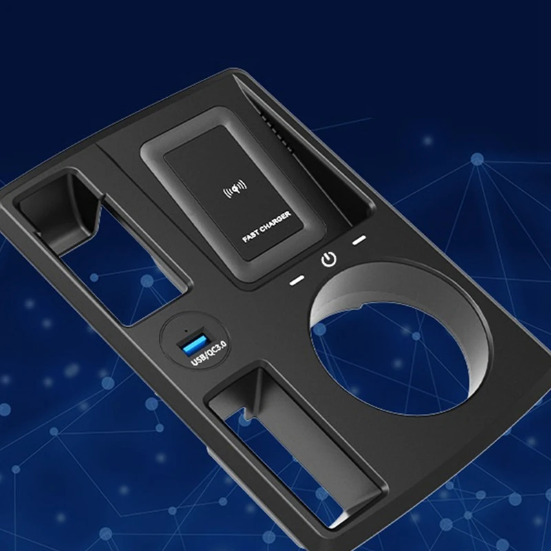 Автомобильное беспроводное зарядное устройство Qi для Audi Q3 Q3L Sportback 2019-2022, специальный держатель для мобильного телефона Изображение 3
