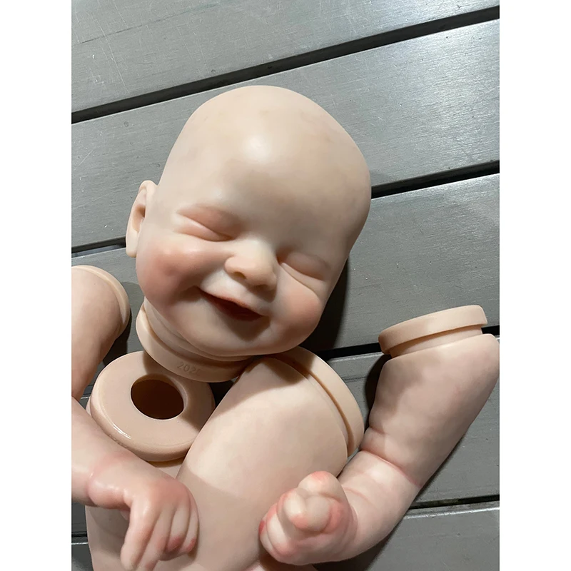 21-дюймовый уже окрашенный кукольный комплект Smile Face Alisha DIY Незаконченный кукольный комплект ручной работы Soft Touch Bebe Reborn Kit Изображение 3