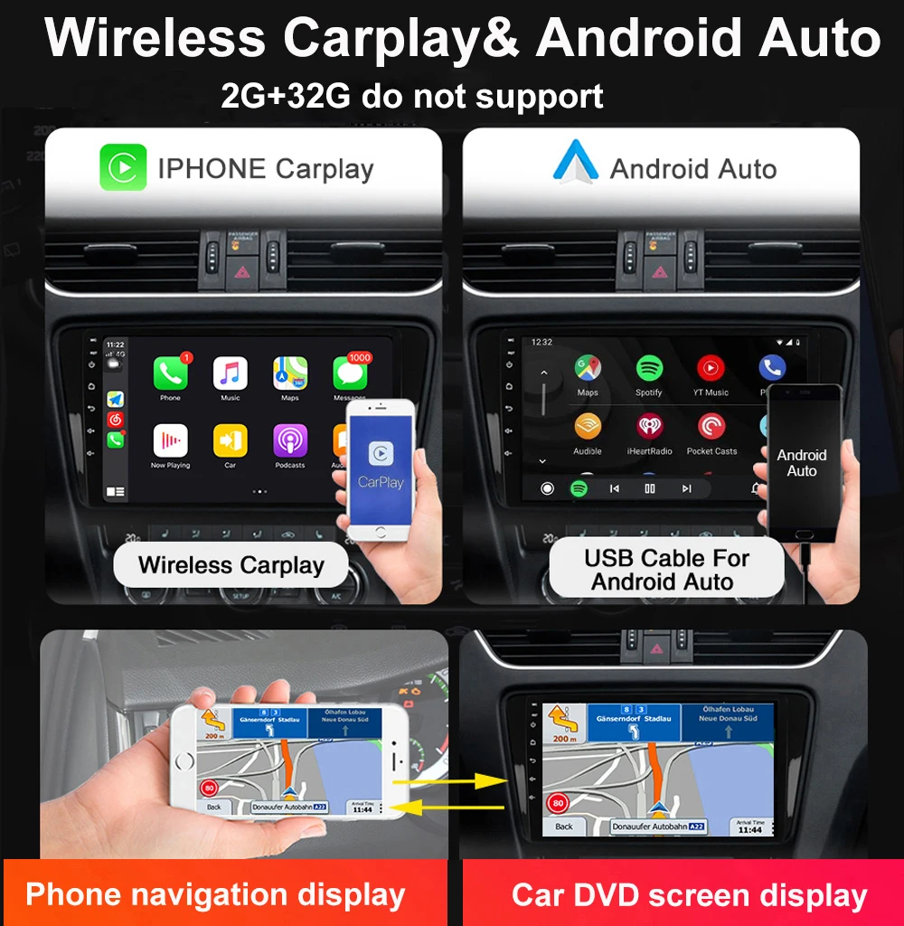 Android 13 9 Дюймов Для Volvo XC60 I 1 2008-2018 Мультимедийный Плеер Авторадио Навигация GPS Carplay 5G Bluetooth WiFi DSP Изображение 4