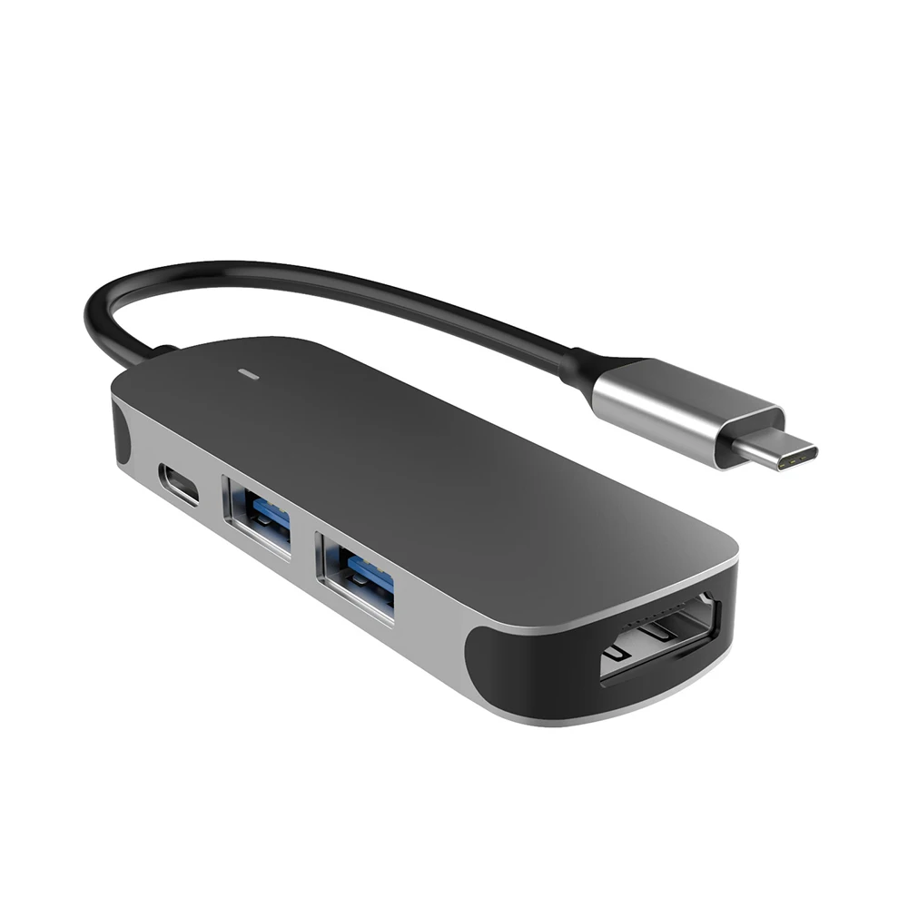 USB C КОНЦЕНТРАТОР К 4k HDMI USB 3,0/2,0 PD 60 Вт Адаптер Зарядного устройства Для MacBook Pro Huawei Mate USB-Разветвитель USB-концентратор 3 0 Для Ноутбука Type C Изображение 4