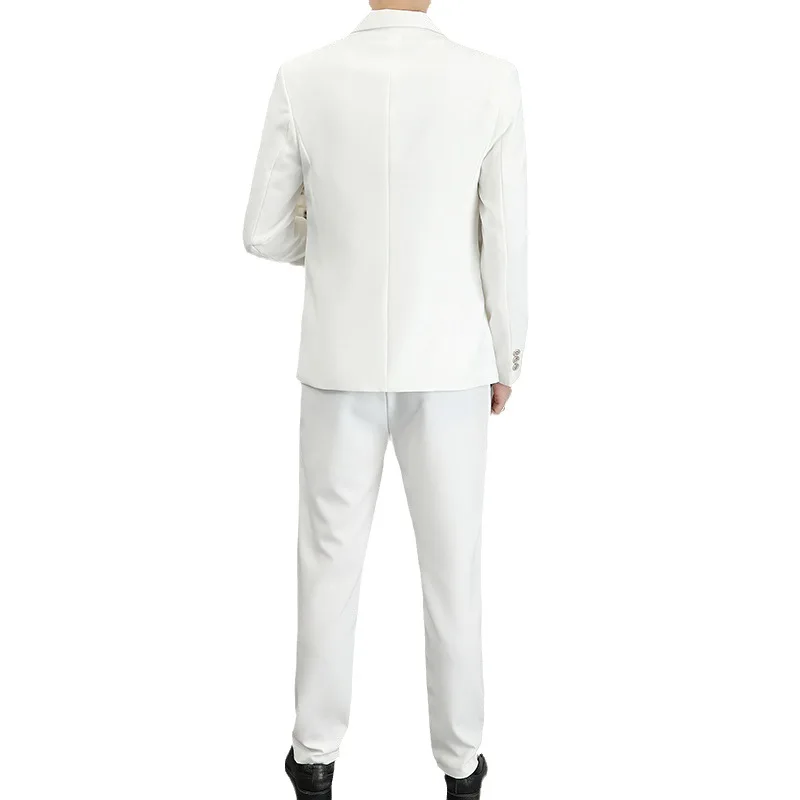 HOO 2023, Весенний Новый мужской костюм в тон, молодежный приталенный блейзер для отдыха Изображение 4
