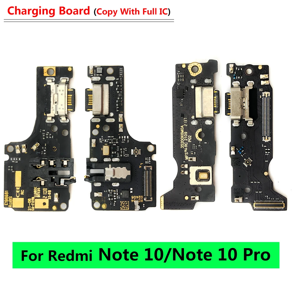 USB-порт для зарядки, розетка, Штекерный разъем, Гибкий кабель Для Xiaomi Redmi Note 10 Pro, Запасные части для материнской платы Изображение 5
