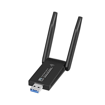 Wi-Fi Беспроводная Сетевая карта USB 3,0 1300 М Адаптер AC1300 с Антенной для Портативного ПК Мини-Ключ