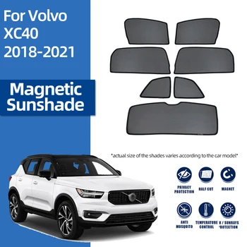Для внедорожника Volvo XC40 2018-2023 XC 40 Автомобильный Солнцезащитный Козырек Передняя Рамка Лобового стекла Занавеска Задняя Сторона Детского Окна Солнцезащитный Козырек