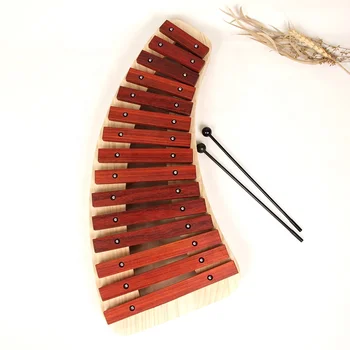 Необработанная древесина 15 клавиш профессиональный деревянный ксилофон