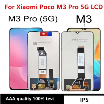 Для Xiaomi Poco M3 Pro 5G ЖК-дисплей с сенсорным экраном Digitizer Замена для дисплея Poco M3 M2010J19CG
