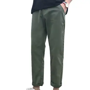 Мужские брюки, свободные эластичные брюки из волокна, летняя модная одежда 2023