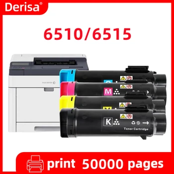 1 шт. Цветной тонер-картридж большой емкости 5K, совместимый для Xerox Phaser 6510 WorkCentre 6515 V N DN DNI Extra