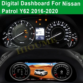 ЖК-спидометр LINUX Приборная панель для Nissan Patrol Y62 INFINITI QX80 2015-2020 Экран дисплея приборной панели автомобиля