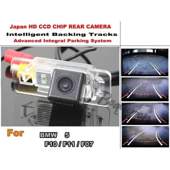 Интеллектуальная Камера парковки Автомобиля/Для BMW 5 F10 F11 F07 с Модулем Отслеживания Камеры заднего Вида CCD Ночного видения