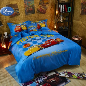 Комплект пухового одеяла для мальчика с рисунком Диснея, комплект одежды для токарного станка MC Queen, домашний текстиль, белье, 4 предмета для украшения детской спальни