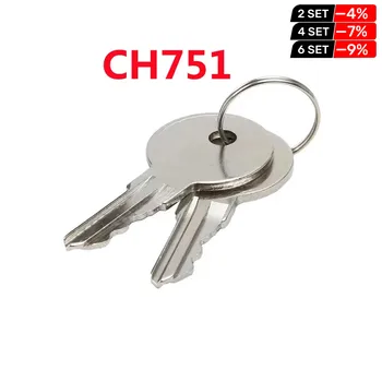 Брелок 2ШТ CH751 Медный Ключ Универсальные Ключи 751CH Ключ для Шкафа Управления Замком Лифта, Комнаты Автомобиля, Т-Образных Ручек, Дверей для хранения RV