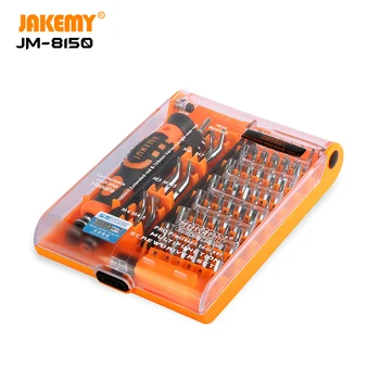 JAKEMY JM-8150 54 шт. в 1 Многофункциональная Безопасная Отвертка для электроники, ремонта телефона, компьютера, инструментов для ремонта iPhone