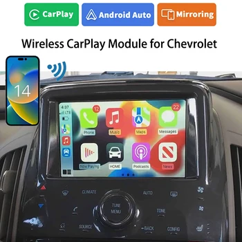 Автомобильный мультимедийный видеоинтерфейс iCarPlay Беспроводной Автомобильный модуль CarPlay Android Auto для Chevrolet Volt 2009-2015 Silverado Tahoe