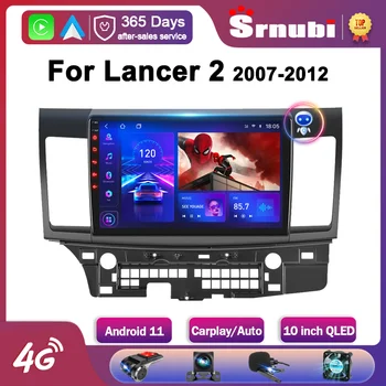 Srnubi Android 11,0 Автомобильный Радиоприемник Для Mitsubishi Lancer 2 2007-2012 Мультимедийный Видеоплеер 2Din GPS Навигация Carplay Головное устройство