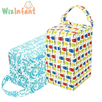 WizInfant Baby Сумка для подгузников из водонепроницаемой ткани, дышащая и многоразовая сумка для подгузников