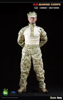 Одежда для кукол в масштабе 1/6, мужская униформа USMC для 12 
