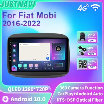 JUSTNAVI QLED для Fiat Mobi 2016-2022 Android 10 Автомобильный радиоприемник Мультимедийный видеоплеер GPS Навигация стерео Carplay 4G WIFI Без DVD