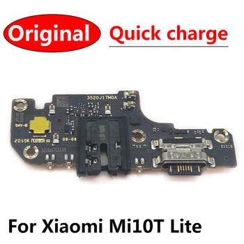5 шт., 100% Оригинальный Новый док-разъем, зарядное устройство Micro USB, порт для зарядки, гибкий кабель, плата для Xiaomi Mi 10T Lite, запасные части