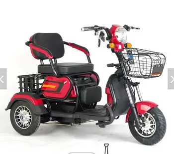 Электрический трехколесный велосипед для взрослых с дифференциальным двигателем 48V500W