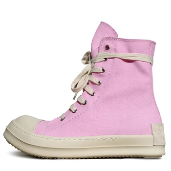 Оуэн Сик, мужская повседневная парусиновая обувь, Роскошные кроссовки, Женские кроссовки на шнуровке, уличная одежда в стиле хип-хоп на плоской подошве, розовые ботинки