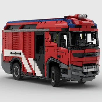 4290 шт. высокотехнологичный строительный блок MOC, городская инженерная пожарная машина, сложная сборка, игрушечная модель, детский Рождественский подарок