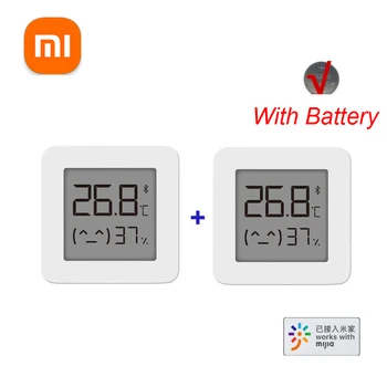 2 шт. Xiaomi Mijia Bluetooth Термометр 2 Беспроводной Умный Электрический Цифровой Гигрометр Термометр Работает с приложением Mijia Termometro