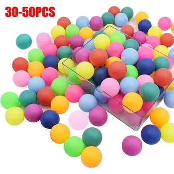 Мячи для пинг-понга из полипропиленового материала 40 мм, разноцветные тренировочные мячи, прочный мяч для настольного тенниса с высокой эластичностью
