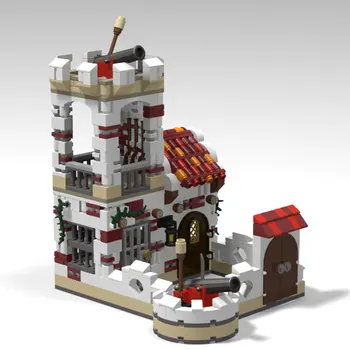 Авторизованный набор строительных блоков MOC-72193 Пиратская тюрьма в средневековой тематике MOC (1592 шт.)