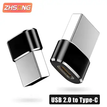 ZHSONG USB 2.0 К адаптеру Type C OTG USB USB-C Штекерно-USB Type-c Женский Конвертер Для Macbook Samsung S20 USBC OTG Разъем