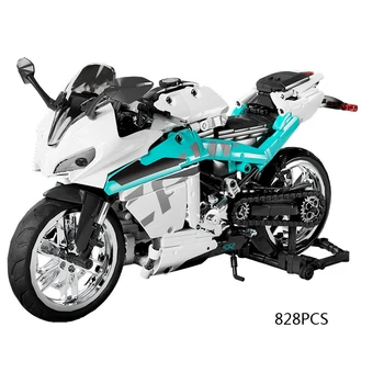 Технический строительный блок мотоцикла Мотор CFMoto 250SR, сборная модель, Паровые кирпичики, коллекция развивающих игрушек для мальчиков, подарки