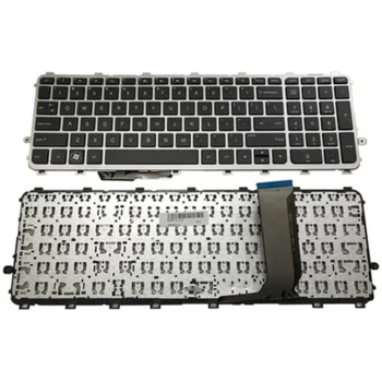 Новая клавиатура США для ноутбука HP Envy 15-J 15-J000 15T-J000 15Z-J000 15Z-J100 15T-J100 с Серебристой рамкой без подсветки