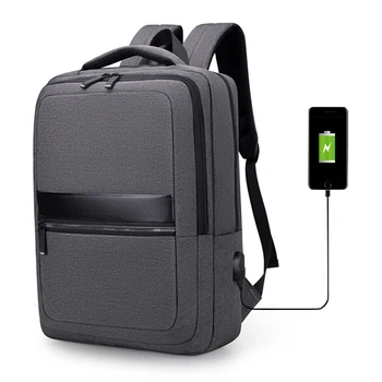 Для мужчин 15,6-дюймовый Деловой Повседневный рюкзак, рюкзак для ноутбука, многофункциональная USB-сумка для зарядки, Водонепроницаемые чехлы для рюкзаков из ткани Оксфорд