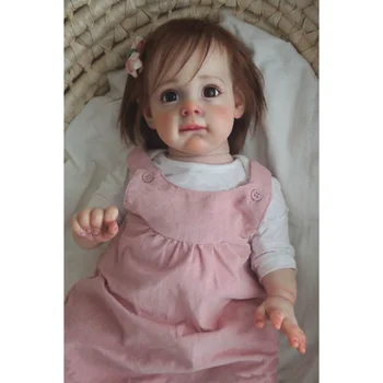 Оригинальная силиконовая реалистичная кукла-реборн ручной работы для девочек, 60 см, принцесса Магги для малышей, подарок Реалистичным новорожденным