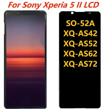 6.1 Оригинальный Для Sony Xperia 5 II ЖК-дисплей С Рамкой Sony Xperia 5 II SO-52A XQ-AS52 Дигитайзер с сенсорным экраном В сборе