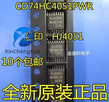 30шт оригинальный новый аналоговый переключатель CD74HC4051PWR HJ4051 TSSOP-16