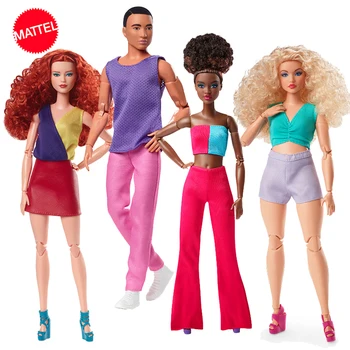 Оригинальная фирменная внешность Барби, Куклы Кена, Контрастная одежда, Подвижность суставов, игрушки Принцессы для девочек, модный подарок для девочек