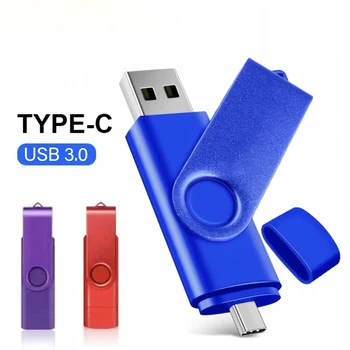 USB Флэш-накопитель 64 ГБ 128 ГБ Флэш-накопитель Type C 2 В 1 OTG USB 2.0 + USB C Флешка 128 ГБ 64 ГБ Двойной Накопитель Type C Photo Stick