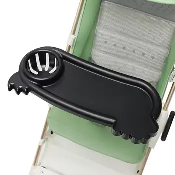 Универсальный поднос для закусок в коляске, подстаканник, насадка для закусок С нескользящими ремнями и зажимом, легкая прогулочная коляска-зонтик для