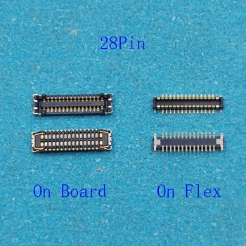 2шт 28pin USB порт док-станции для зарядки Разъем FPC на материнской плате для Oneplus 5 5T 1+5 1+ 5T A5000 A5010 Зажим для зарядного устройства Гибкий