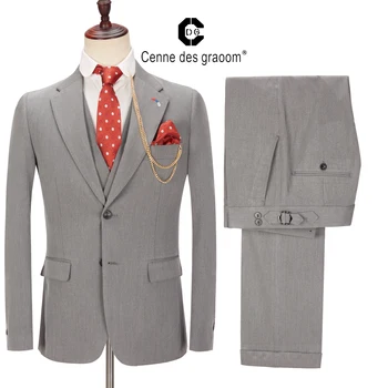 Centne Des Graoom/ Новый мужской костюм, Бижутерные брюки, Комплект из 3 предметов, костюмы на заказ, свадебные, деловые, повседневные, для вечеринки жениха, DG-W-3