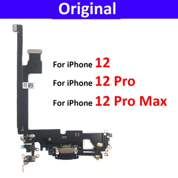 Оригинальное зарядное устройство USB, док-станция, порт для зарядки, гибкий кабель микрофона Для iPhone 12 Pro Max, запасные части